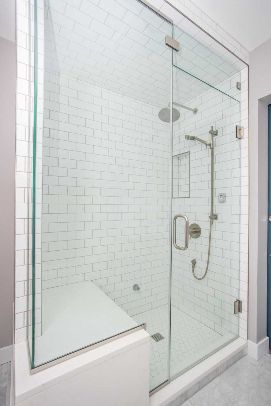 Belamour Homes - Emerald Park Kitchen and Bathroom Renovation - Walk-in Shower