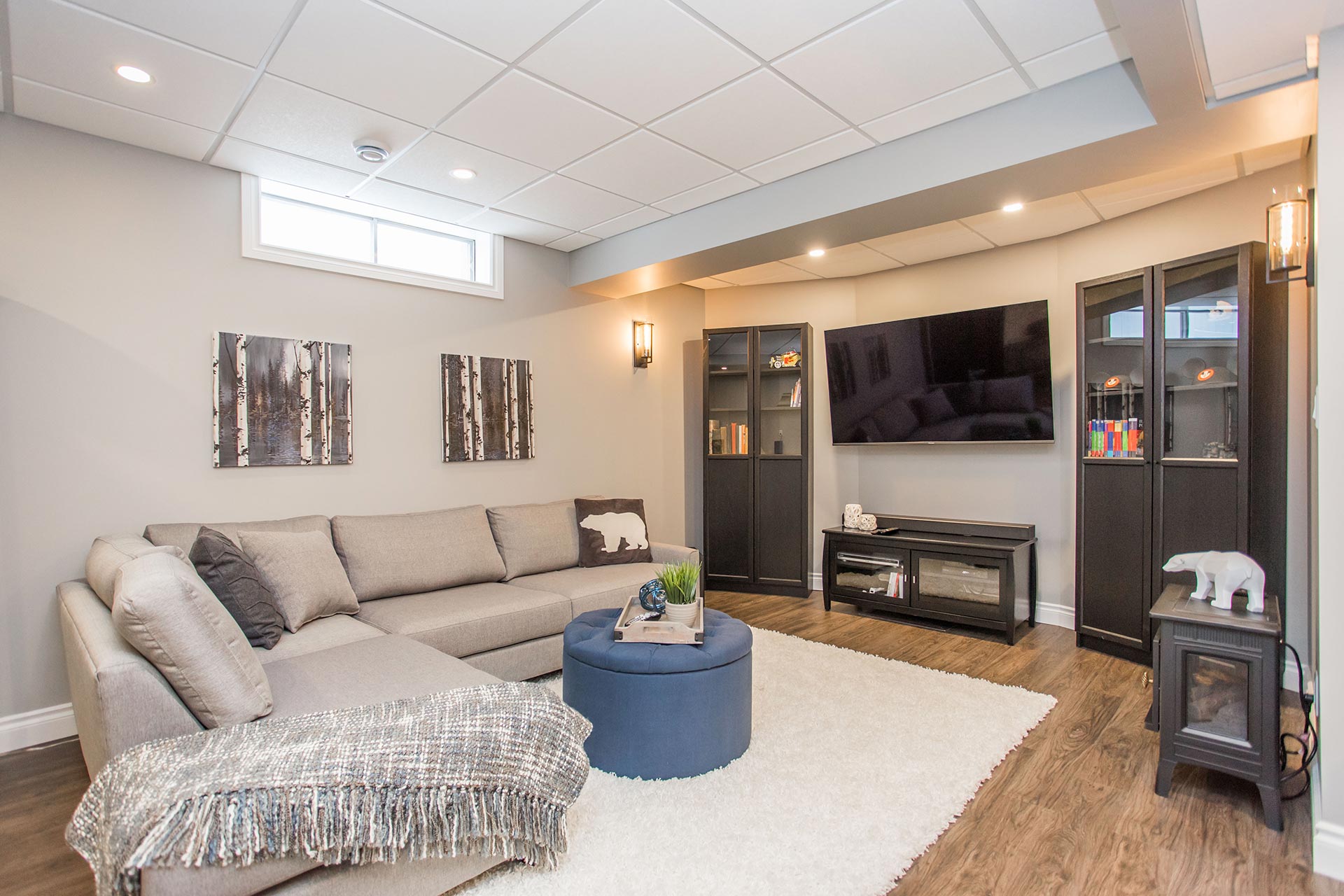 Belamour Homes - Essex Crescent Basement Renovation - Living Room