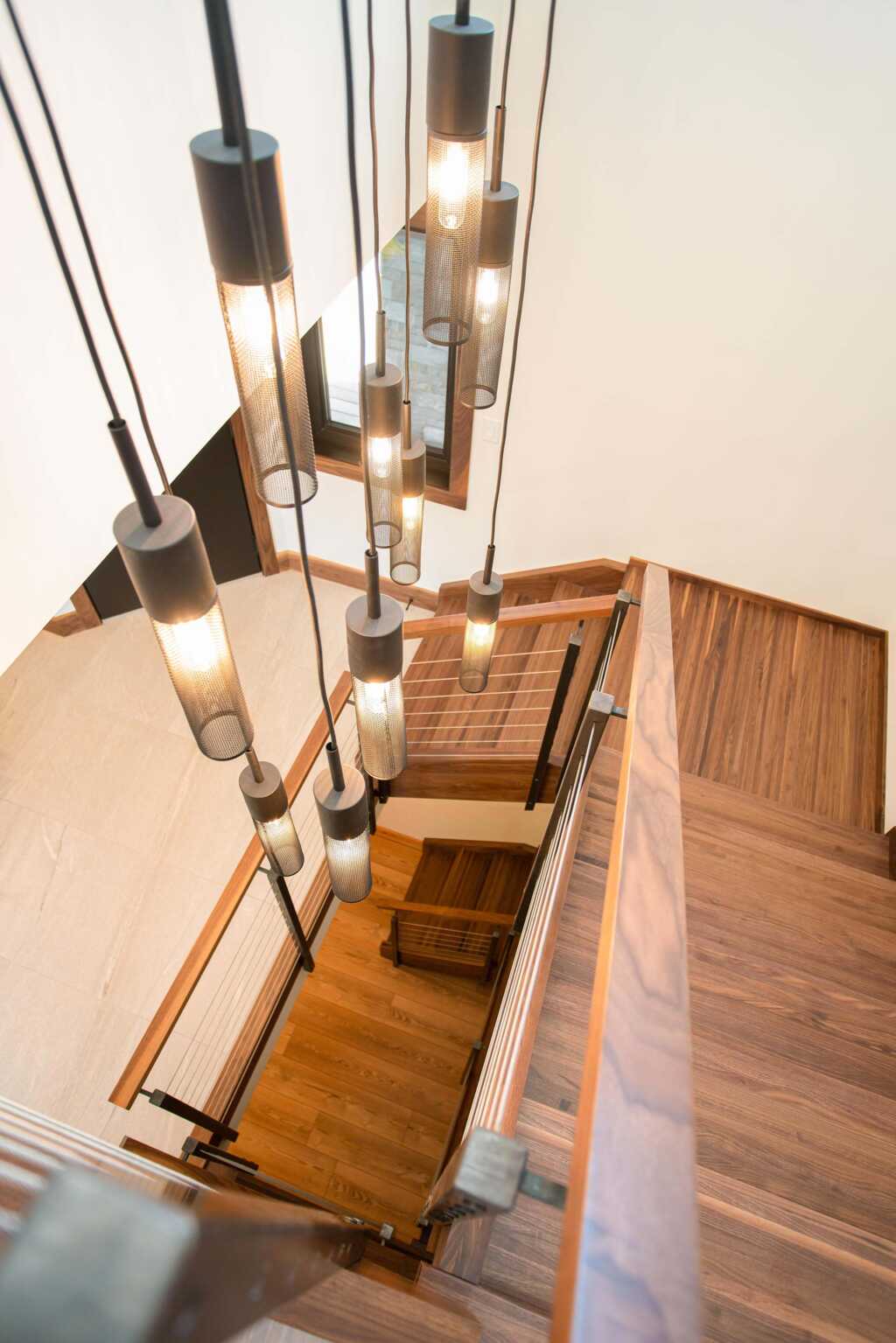 Belamour Homes - Pasqua Lake House - Staircase Lighting