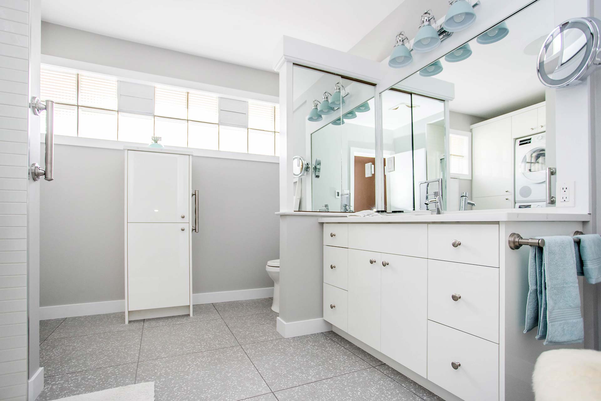 Belamour Homes - Rae St Renovation - Bathroom Vanity and Storage